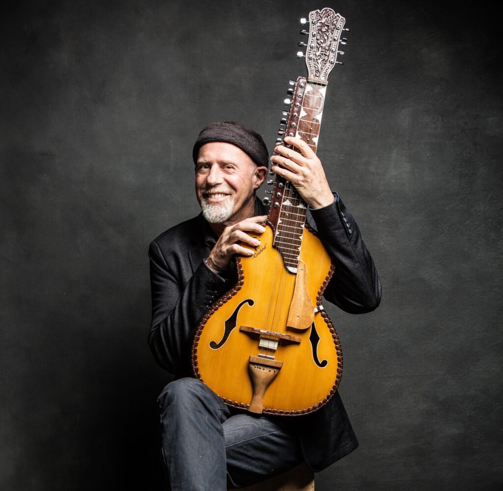 Harry Manx is a master of the East Indian Mohan veena.