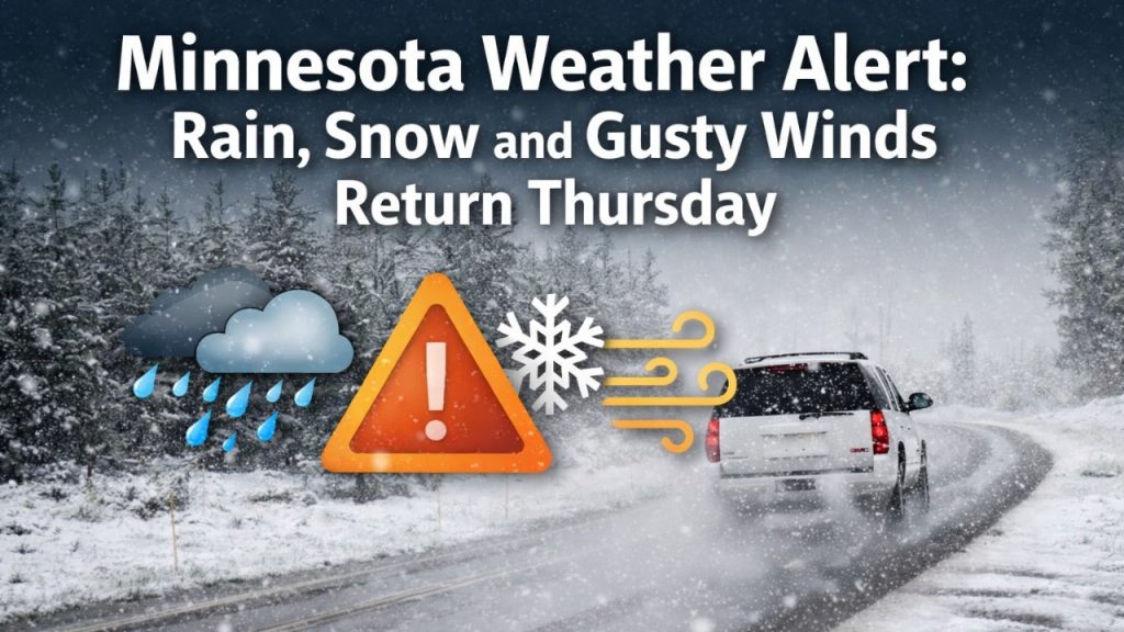 Minnesota Weather Alert Rain, Snow and Gusty Winds Return Thursday